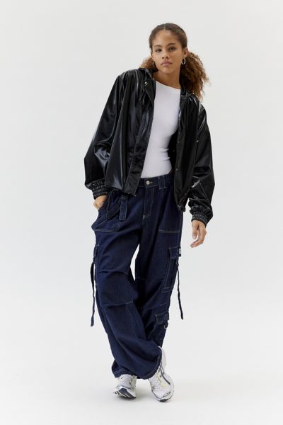 RAINS Cropped String Waterproof Rain Jacket