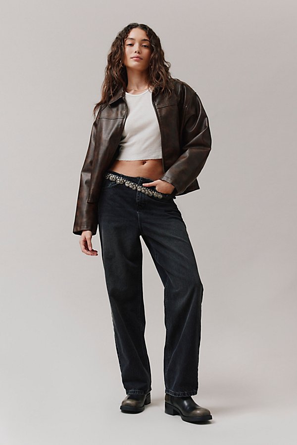 Bdg Bella Baggy No-waistband Jean In Black, Women's At Urban Outfitters