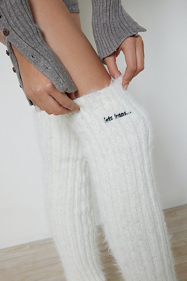 Iets Frans . Eyelash Leg Warmer In Ivory, Women's At Urban Outfitters