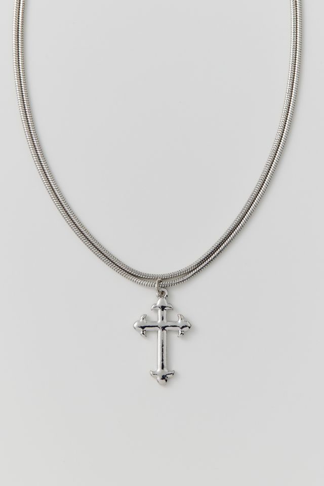 Delicate Cross Charm Necklace | Urban Outfitters
