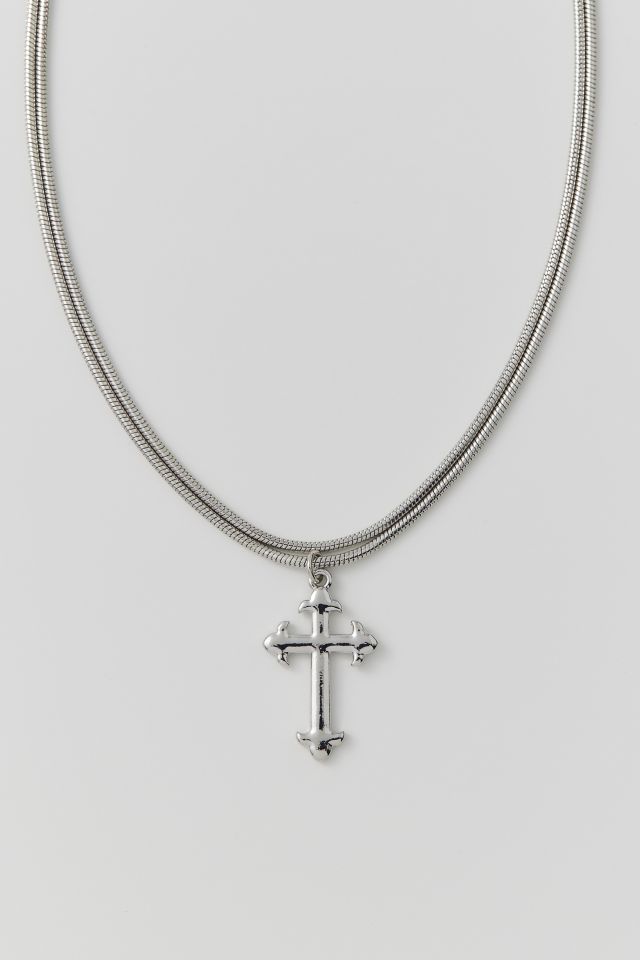 Charm Necklace Outfitters Urban Cross Delicate |