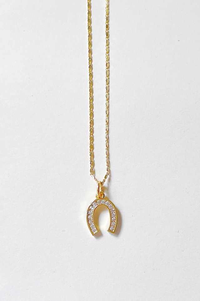 Blo_oberry Lucky Horseshoe Necklace | Urban Outfitters