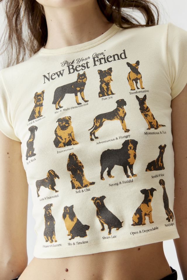 Your Best Friend Dog Breeds Baby Tee Urban Outfitters Canada