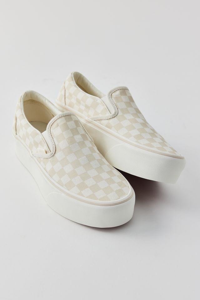 Vans Classic Checkerboard Stackform Slip Sneaker