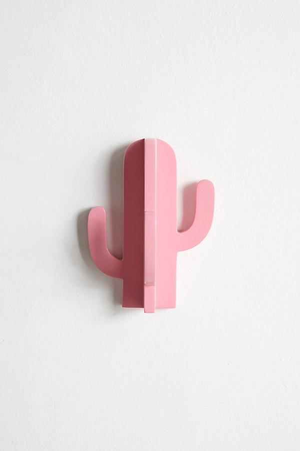 Urban Outfitters Cactus Wall Hook In Pink At