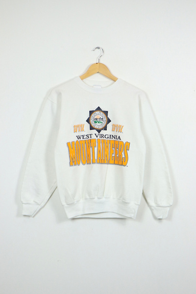 Sweat Vintage West Virginia Mountaineers – Homme Gris, Taille M, Crable Sports