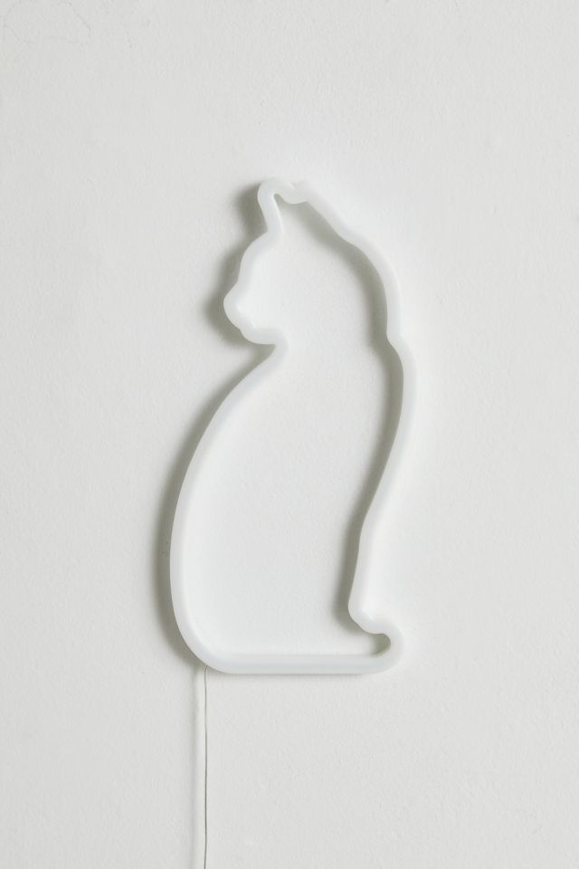 Mustard LED Neon Cat Light #1
