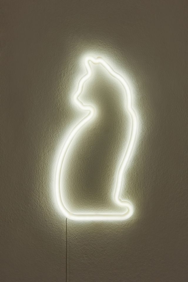 Mustard LED Neon Cat Light #2