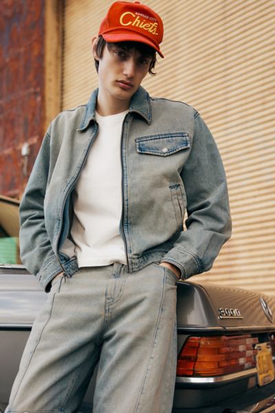 Urban outfitters mens denim sale jacket