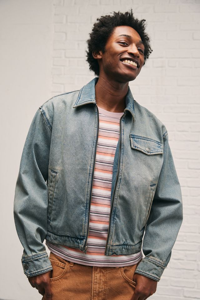 BDG Cropped Denim Zip Jacket | Urban Outfitters