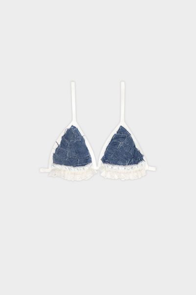Mindblown Denim Teeny Bikini Top