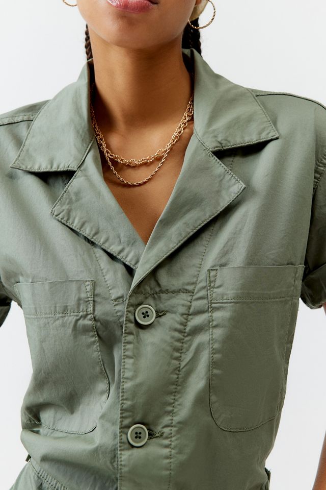 Pistola Parker Short Sleeve Utility Romper Urban Outfitters Canada