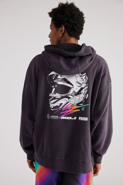 Shop Puma Mapf1 X Mdj Graphic Hoodie Sweatshirt In Black, Men's At Urban Outfitters
