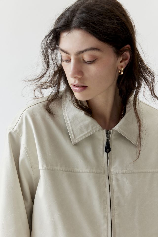 BDG Sasha Faux Leather Oversized Car Jacket #1
