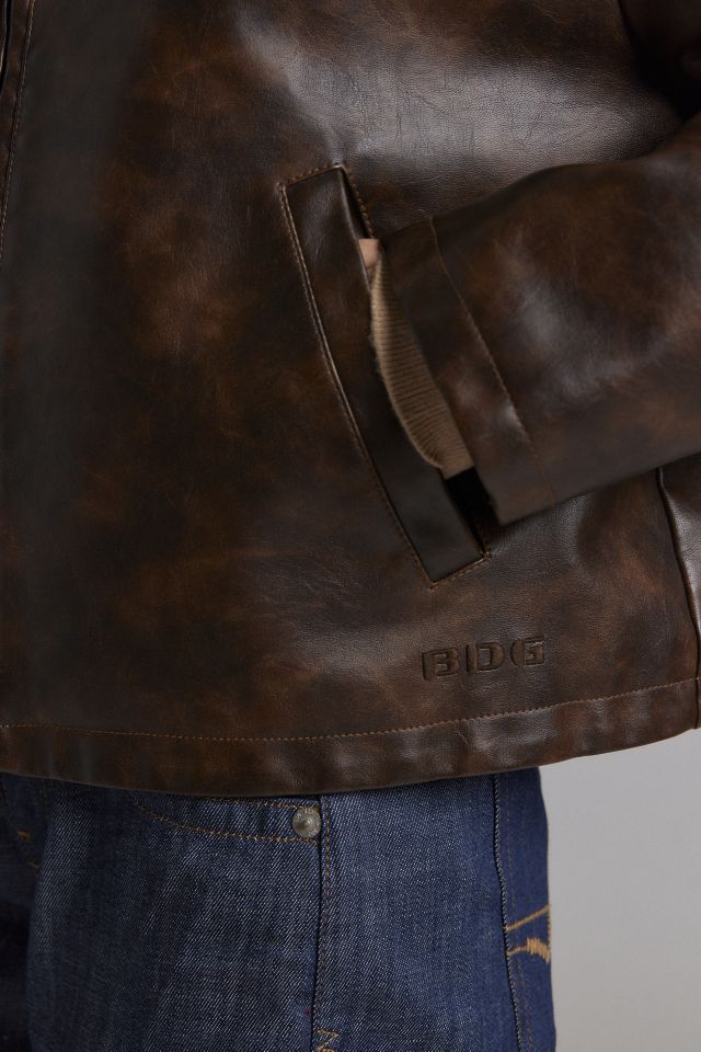 BDG Sasha Faux Leather Oversized Car Jacket #1