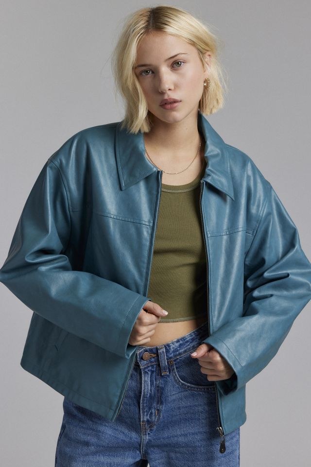 Leather car jacket online