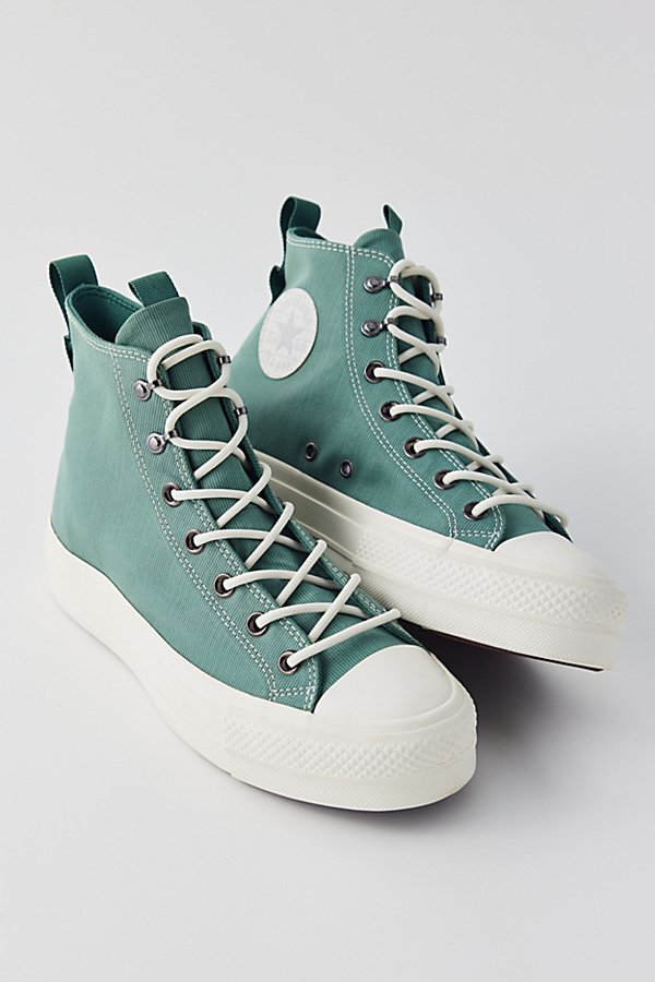 CONVERSE CHUCK TAYLOR ALL STARS UTILITY LIFT PLATFORM SNEAKER IN HERBY/EGRET/ADMIRAL ELM GREEN, WOMEN'S AT UR