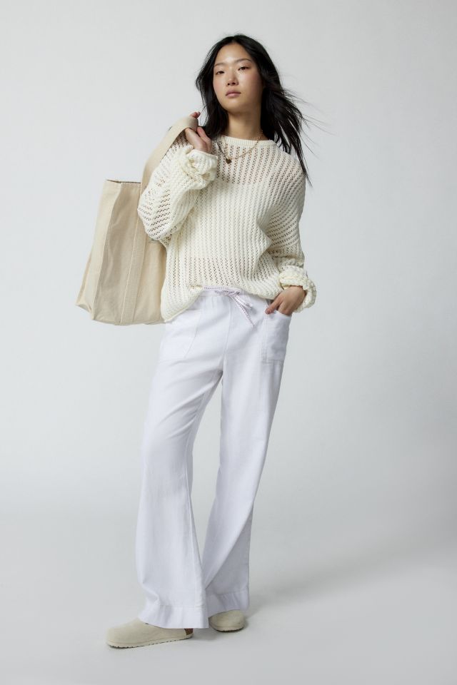 Newport Tall Linen Pant in Oatmeal - Amalli Talli- FINAL SALE