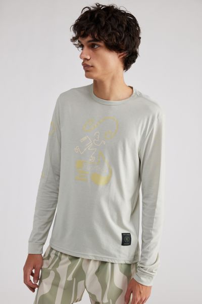 Shop Roark Run Amok Mathis Long Sleeve Tee In Olive, Men's At Urban Outfitters