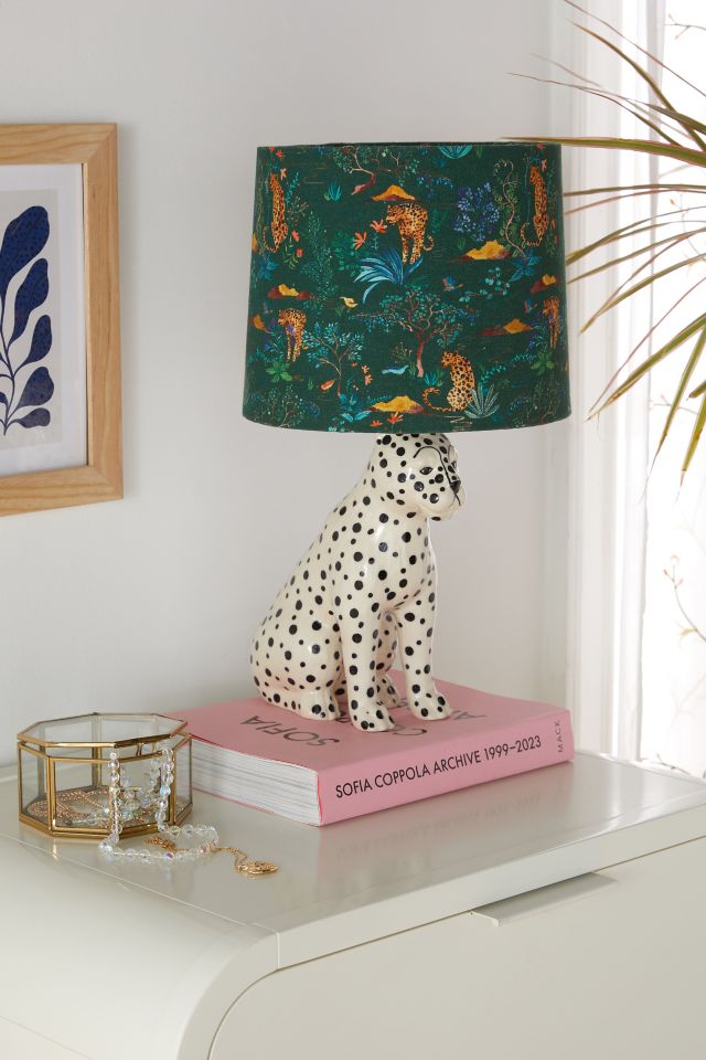 Urban outfitters store cheetah lamp