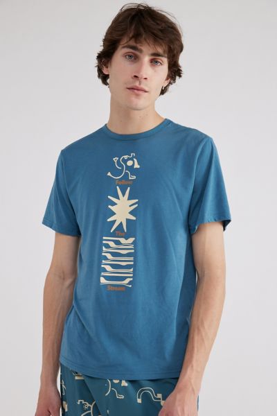 Shop Roark Run Amok Mathis Core Tee In Blue, Men's At Urban Outfitters