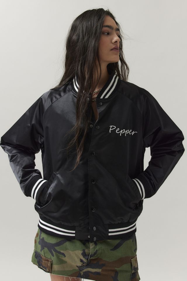 BDG Pepper Satin Varsity Jacket | Urban Outfitters