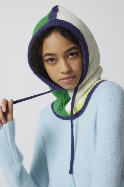 Verloop Outline Knit Drawstring Hood | Urban Outfitters