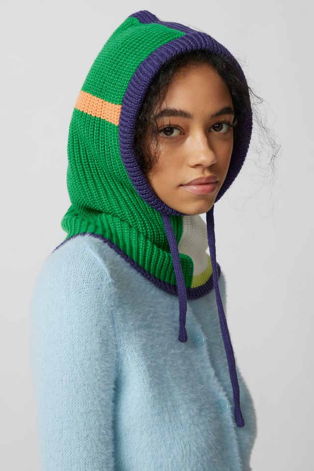 Verloop Outline Knit Drawstring Hood | Urban Outfitters Canada
