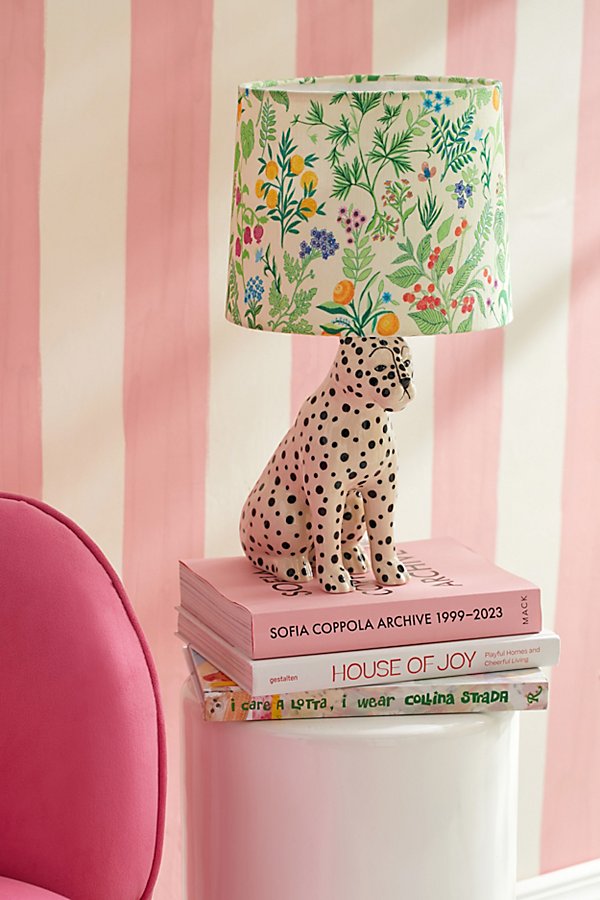 Urban Outfitters Allover Floral Drum Lamp Shade In Floral At  In Green