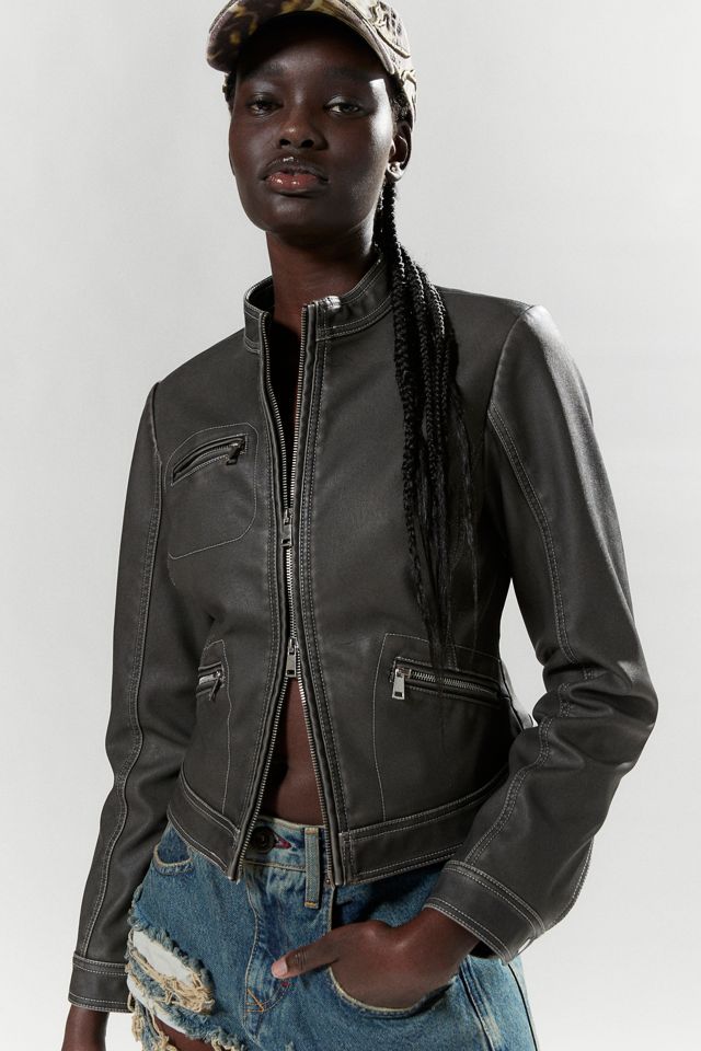 Ivy Faux Leather Moto Jacket Ivy Faux Leather Moto Jacket