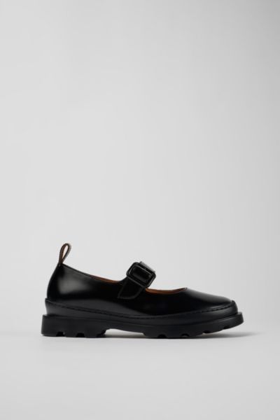 Camper Brutus Leather Mary Jane Shoe In Black, Women's At Urban Outfitters