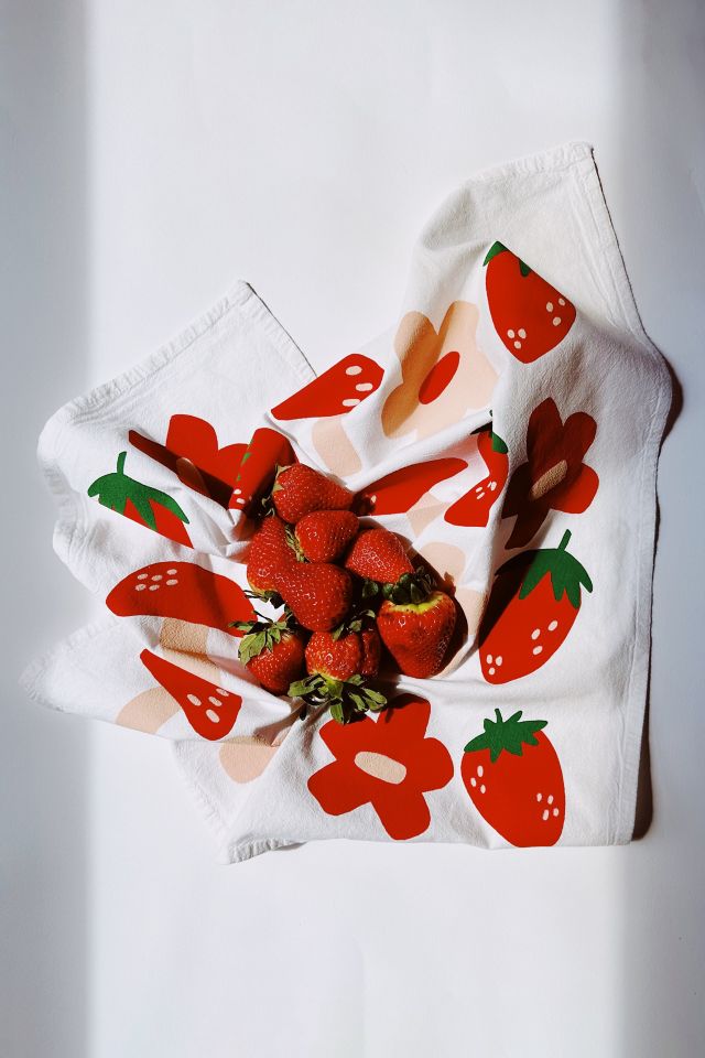 Cotton Dish Towel in Berry