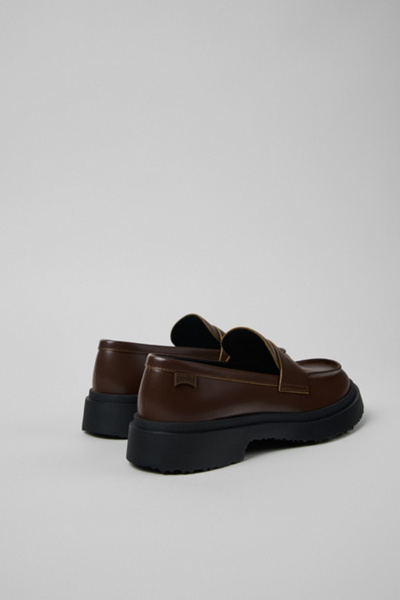 Camper Walden Leather Loafers In Brown, Women's At Urban Outfitters