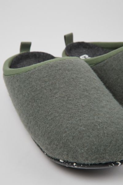 Camper Wabi Wool Blend Slipper In Green