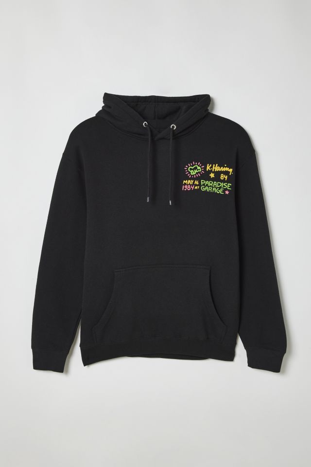 Keith Haring Paradise Garage Puff Print Hoodie Sweatshirt