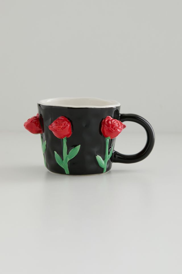 Rose Bud Sculpted Mug #2
