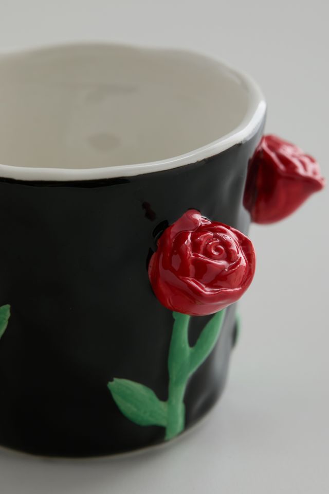 Rose Bud Sculpted Mug #3