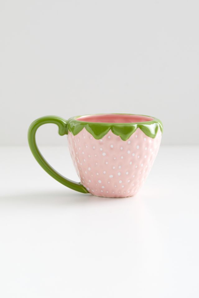 Strawberry Shaped Stoneware Mug #2