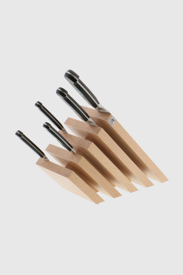 ZWILLING Slanted Beechwood Magnetic Knife Block