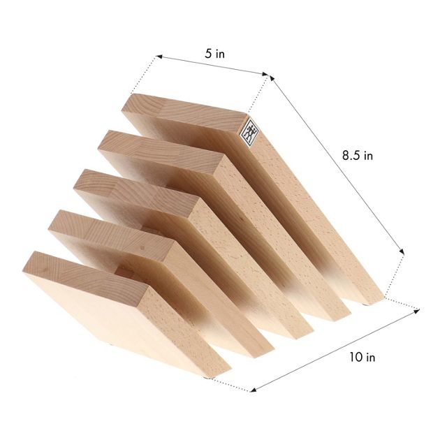 ZWILLING Slanted Beechwood Magnetic Knife Block #3