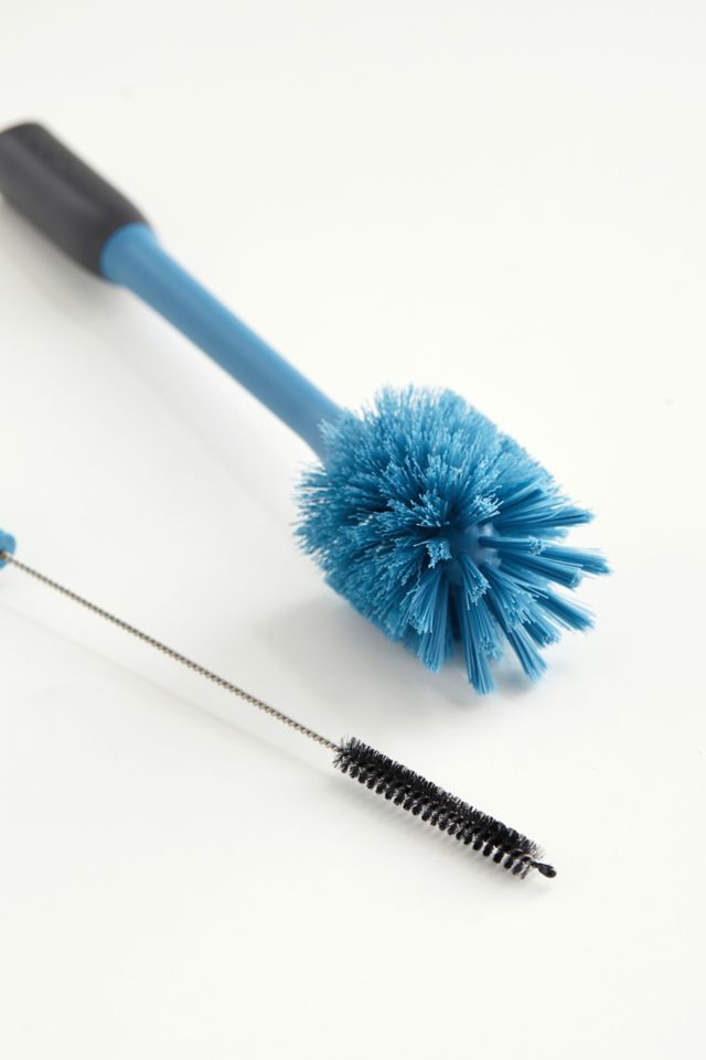  Customer reviews: Owala 2-in-1 Water Bottle Brush Cleaner and  Water Bottle Straw Cleaner Brush, Water Bottle Brush with Removable Head  and Twist n' Hide Straw Brush, Smokey Blue