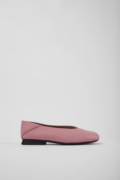 Camper Casi Myra Leather Ballerina Flat In Pink