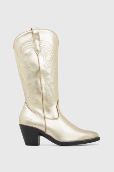 Roc Boots Australia Roc Gaucho Leather Cowboy Boot In Platinum