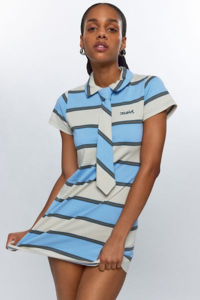 X-girl Striped Polo Mini Dress | Urban Outfitters