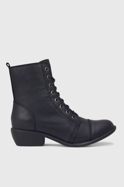 Roc Boots Australia Roc Territory Leather Combat Boot In Black