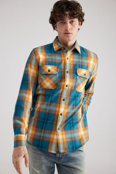 Pendleton Beach Shack Plaid Long Sleeve Button-Down Shirt