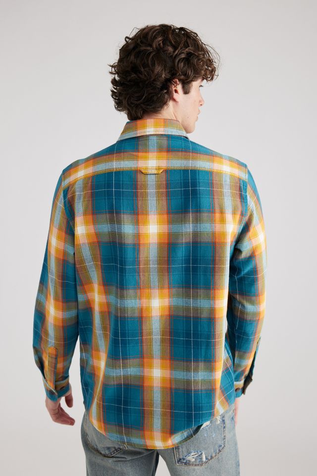 Pendleton Beach Shack Plaid Long Sleeve Button-Down Shirt #1