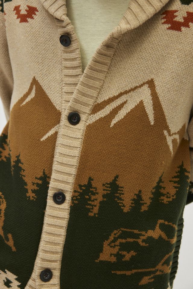 Pendleton Camp Collar Cardigan Urban Outfitters