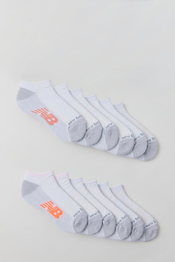 New Balance Flying Performance Low-cut Sock 6-pack In White, Women's At Urban Outfitters