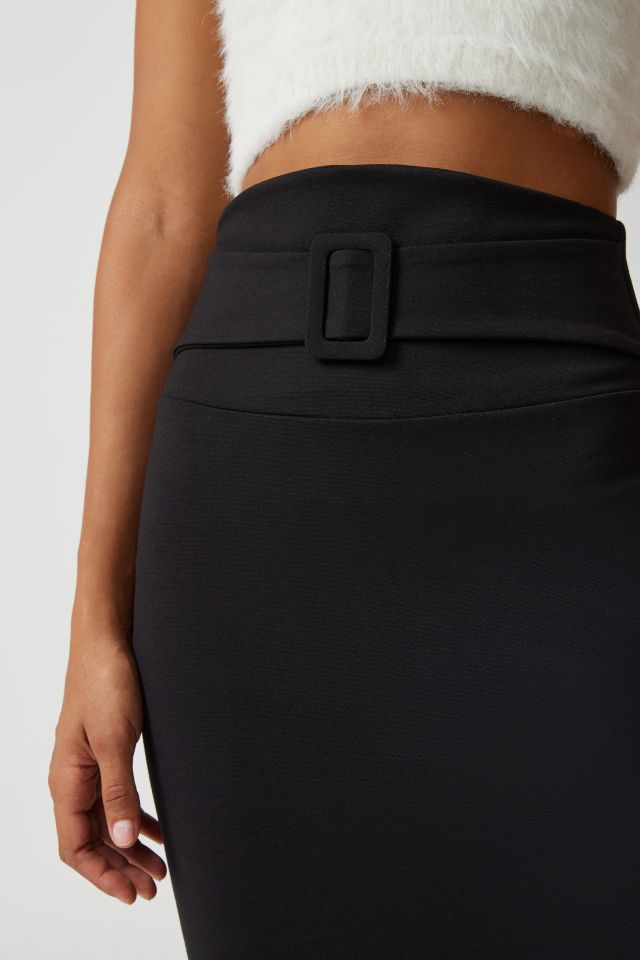 Skirt straight with inner belt at the waist – Ερμιόνη